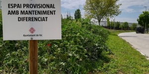 Vic, ciutat lliure d’herbicides, que potencia la biodiversitat dels espais verds mitjançant la gestió diferenciada