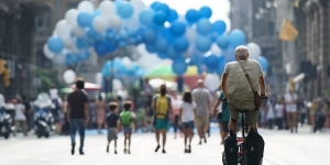 Mercè Respira: El Dia sense Cotxes omple de vida la Via Laietana i Gran de Gràcia